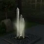 Fuente de jardín de acero inoxidable plateado 48x34x88 cm by , Fountains and waterfalls - Ref: Foro24-48090, Price: 340,77 €,...