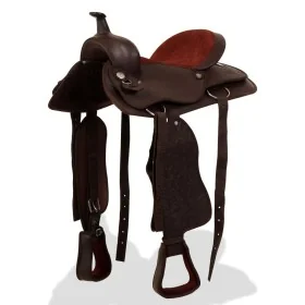 Montura occidental, cabezada y pechera cuero real 15" marrón von , Rahmen - Ref: Foro24-91347, Preis: 214,36 €, Rabatt: %
