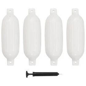 Parachoques para barco 4 unidades PVC blanco 58,5x16,5 cm de , Atracada y anclaje - Ref: Foro24-92386, Precio: 73,94 €, Descu...