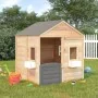 Casa de juegos con puerta con cierre y macetas madera abeto de , Casitas infantiles - Ref: Foro24-93687, Precio: 330,46 €, De...