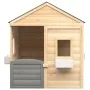 Casa de juegos con puerta con cierre y macetas madera abeto de , Casitas infantiles - Ref: Foro24-93687, Precio: 330,46 €, De...
