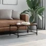 Mesa de centro madera contrachapada roble ahumado 75x50x35 cm de , Mesas de centro - Ref: Foro24-835326, Precio: 42,37 €, Des...