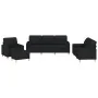 Juego de sofás con cojines 4 piezas tela negro by , Sofas - Ref: Foro24-3201270, Price: 650,87 €, Discount: %