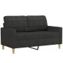 Juego de sofás con cojines 4 piezas tela negro by , Sofas - Ref: Foro24-3201270, Price: 650,87 €, Discount: %