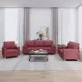 Juego de sofás con cojines 3 piezas tela rojo tinto by , Sofas - Ref: Foro24-3201264, Price: 593,31 €, Discount: %