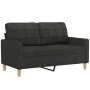 Juego de sofás con cojines 3 piezas tela negro by , Sofas - Ref: Foro24-3201302, Price: 482,06 €, Discount: %