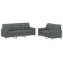 Juego de sofás con cojines 2 piezas tela gris oscuro von , Sofas - Ref: Foro24-3201323, Preis: 544,11 €, Rabatt: %