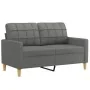 Juego de sofás con cojines 4 piezas tela gris oscuro by , Sofas - Ref: Foro24-3201251, Price: 684,88 €, Discount: %