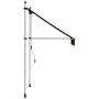 Toldo manual retráctil naranja y marrón 100 cm de , Toldos - Ref: Foro24-145834, Precio: 76,64 €, Descuento: %