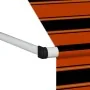 Toldo manual retráctil naranja y marrón 100 cm de , Toldos - Ref: Foro24-145834, Precio: 76,64 €, Descuento: %