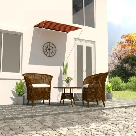 Toldo retráctil naranja y marrón 200x150 cm de , Toldos - Ref: Foro24-145895, Precio: 48,84 €, Descuento: %