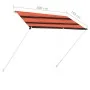 Toldo retráctil naranja y marrón 200x150 cm de , Toldos - Ref: Foro24-145895, Precio: 48,84 €, Descuento: %