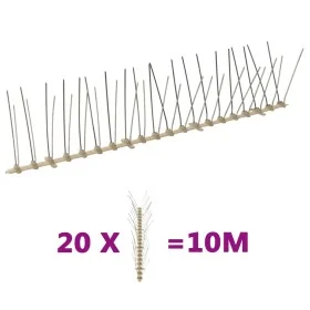 Set de 4 hileras de pinchos contra pájaros y palomas 20 uds 10m by , Animal repellents - Ref: Foro24-149127, Price: 45,34 €, ...