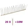 Set de 4 hileras de pinchos contra pájaros y palomas 20 uds 10m by , Animal repellents - Ref: Foro24-149127, Price: 45,34 €, ...