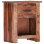 Mesita de noche de madera maciza 40x30x50 cm by , Nightstands - Ref: Foro24-247720, Price: 100,61 €, Discount: %