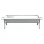 Bandeja para barbacoa acero inoxidable plateado 118x42x30,5 cm de , Barbacoas - Ref: Foro24-319969, Precio: 84,05 €, Descuent...