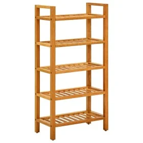 Zapatero con 5 estantes madera maciza de roble 50x27x100 cm von , Schuhregale und Schuhorganisatoren - Ref: Foro24-331747, Pr...