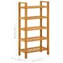 Zapatero con 5 estantes madera maciza de roble 50x27x100 cm von , Schuhregale und Schuhorganisatoren - Ref: Foro24-331747, Pr...