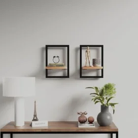 Estantes de pared 2 unidades madera maciza acacia 25x25x35 cm by , Shelves and shelves - Ref: Foro24-338461, Price: 45,64 €, ...