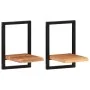 Estantes de pared 2 unidades madera maciza acacia 25x25x35 cm von , Regale und Regale - Ref: Foro24-338461, Preis: 45,64 €, R...