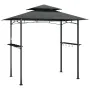 Cenador barbacoa estante lateral acero antracita 240x150x243 cm de , Carpas y cenadores - Ref: Foro24-360140, Precio: 201,86 ...
