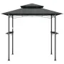 Cenador barbacoa estante lateral acero antracita 240x150x243 cm de , Carpas y cenadores - Ref: Foro24-360140, Precio: 201,86 ...