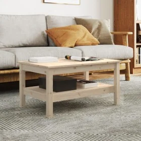 Mesa de centro de madera maciza de pino 80x50x40 cm by , Coffee table - Ref: Foro24-814284, Price: 92,27 €, Discount: %