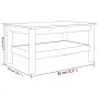 Mesa de centro de madera maciza de pino 80x50x40 cm by , Coffee table - Ref: Foro24-814284, Price: 92,27 €, Discount: %