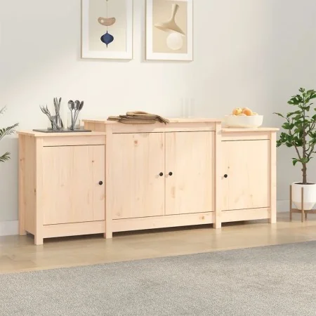 Aparador de madera maciza de pino 164x37x68 cm by , Sideboards - Ref: Foro24-821492, Price: 160,89 €, Discount: %