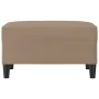 Reposapiés de cuero sintético color capuchino 70x55x41 cm de , Otomanas - Ref: Foro24-349316, Precio: 64,81 €, Descuento: %