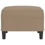Reposapiés de cuero sintético color capuchino 70x55x41 cm de , Otomanas - Ref: Foro24-349316, Precio: 64,81 €, Descuento: %
