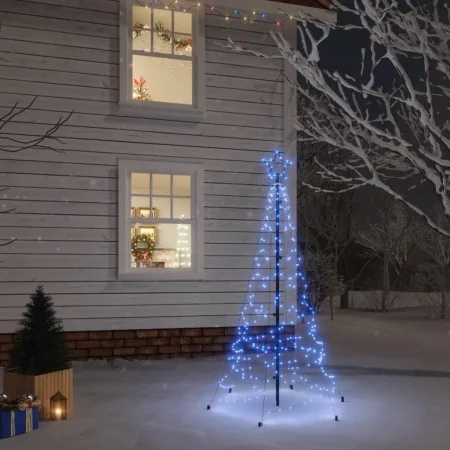 Árbol de Navidad con pincho 200 LED azul 180 cm by , Christmas trees - Ref: Foro24-343569, Price: 73,46 €, Discount: %