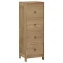 Cómoda de madera maciza de teca 30x30x90 cm by , Drawers - Ref: Foro24-340741, Price: 167,48 €, Discount: %