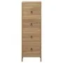 Cómoda de madera maciza de teca 30x30x90 cm by , Drawers - Ref: Foro24-340741, Price: 167,48 €, Discount: %