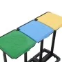 Soportes para bolsas de basura con tapa PP multicolor 240-330 L by , Waste container supports - Ref: Foro24-340989, Price: 54...