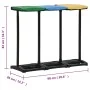 Soportes para bolsas de basura con tapa PP multicolor 240-330 L by , Waste container supports - Ref: Foro24-340989, Price: 54...