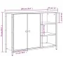 Aparador de madera de ingeniería roble Sonoma 100x33x75 cm von , Sideboards - Ref: Foro24-835550, Preis: 91,40 €, Rabatt: %