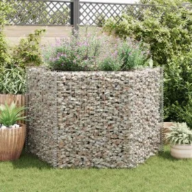 Arriate hexagonal de gaviones 160x140x100 cm de , Maceteros y jardineras - Ref: Foro24-142535, Precio: 127,68 €, Descuento: %