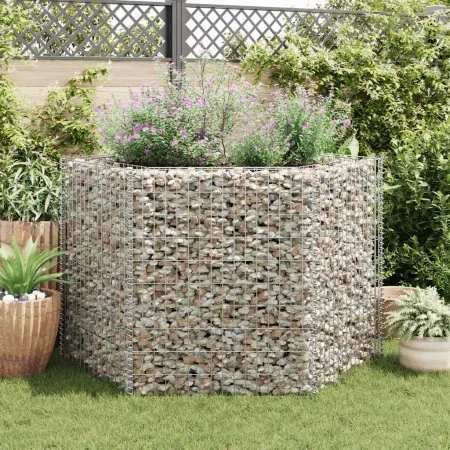 Arriate hexagonal de gaviones 160x140x100 cm by , Pots and planters - Ref: Foro24-142535, Price: 127,68 €, Discount: %