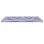 Toldo retráctil aluminio y tela azul y blanco 5x3 m by , Awnings - Ref: Foro24-3154425, Price: 348,32 €, Discount: %