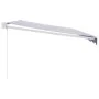 Toldo retráctil aluminio y tela azul y blanco 5x3 m by , Awnings - Ref: Foro24-3154425, Price: 348,32 €, Discount: %