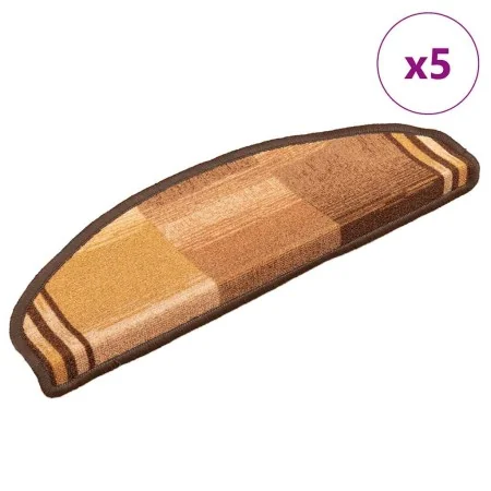 Alfombrillas de escalera autoadhesivas 5 uds marrón 65x21x4 cm von , Treppenmatten - Ref: Foro24-149836, Preis: 30,99 €, Raba...