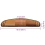 Alfombrillas de escalera autoadhesivas 5 uds marrón 65x21x4 cm von , Treppenmatten - Ref: Foro24-149836, Preis: 30,99 €, Raba...