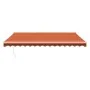 Toldo retráctil aluminio y tela naranja y marrón 4,5x3 m de , Toldos - Ref: Foro24-3154444, Precio: 309,53 €, Descuento: %