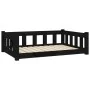 Cama para perros madera maciza de pino negro 95,5x65,5x28 cm de , Camas para perros - Ref: Foro24-820201, Precio: 67,31 €, De...