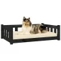Cama para perros madera maciza de pino negro 95,5x65,5x28 cm de , Camas para perros - Ref: Foro24-820201, Precio: 67,31 €, De...