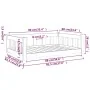 Cama para perros madera maciza de pino negro 95,5x65,5x28 cm de , Camas para perros - Ref: Foro24-820201, Precio: 67,31 €, De...
