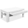 Mesa de centro madera de ingeniería blanco 110x65x48 cm by , Coffee table - Ref: Foro24-244859, Price: 115,10 €, Discount: %