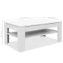 Mesa de centro madera de ingeniería blanco 110x65x48 cm by , Coffee table - Ref: Foro24-244859, Price: 115,10 €, Discount: %
