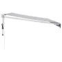 Toldo retráctil automático azul y blanco 4x3 m by , Awnings - Ref: Foro24-3154473, Price: 338,86 €, Discount: %